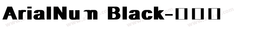 ArialNum Black字体转换
